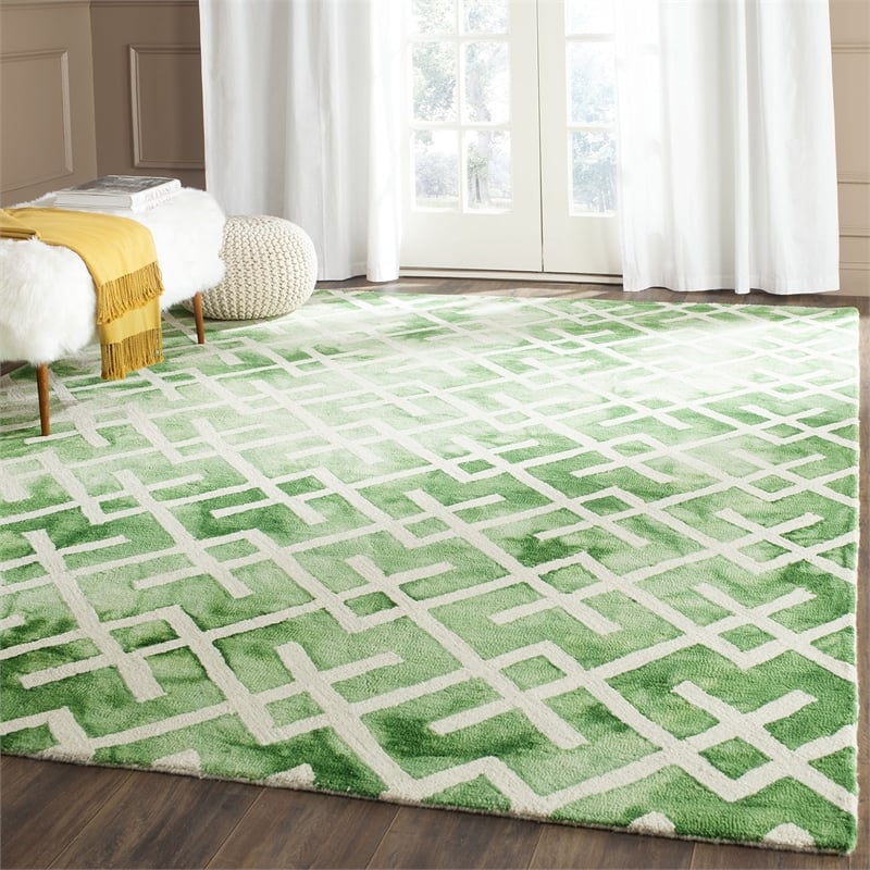 Safavieh Dip Dyed Green Contemporary Rug - 3' x 5'