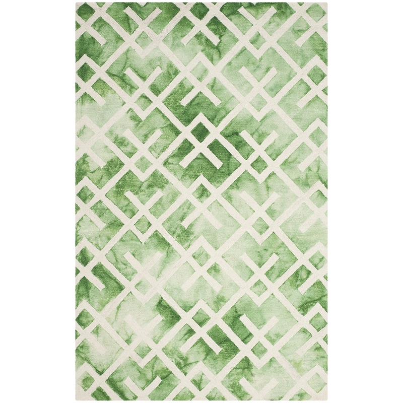 Safavieh Dip Dyed Green Contemporary Rug - 5' x 8'