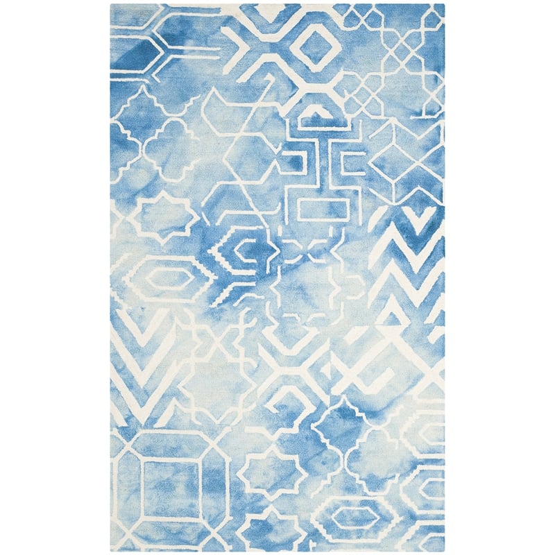 Safavieh Dip Dyed Blue Contemporary Rug - 6' x 9'