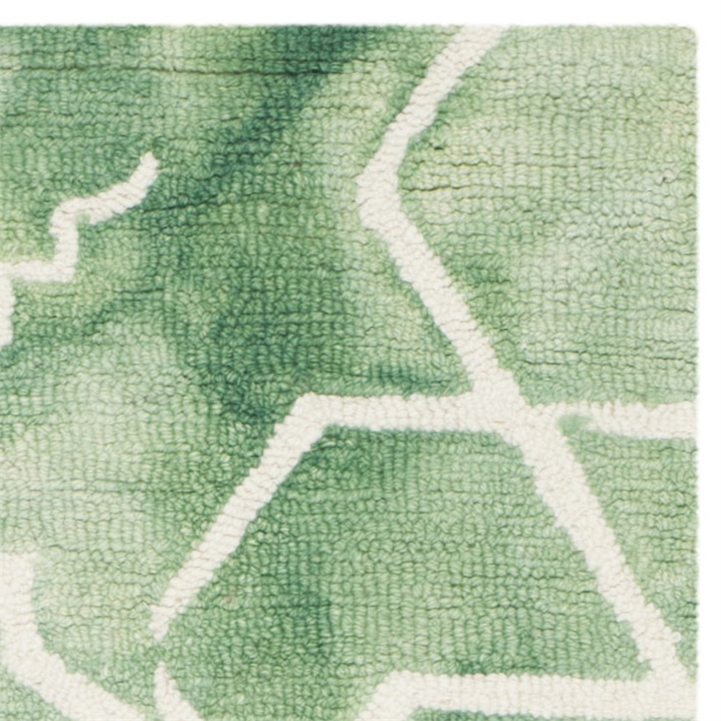 Safavieh Dip Dyed Green Contemporary Rug - Runner 2'3