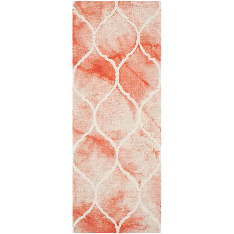 Safavieh Dip Dyed Orange Contemporary Rug - 2'3