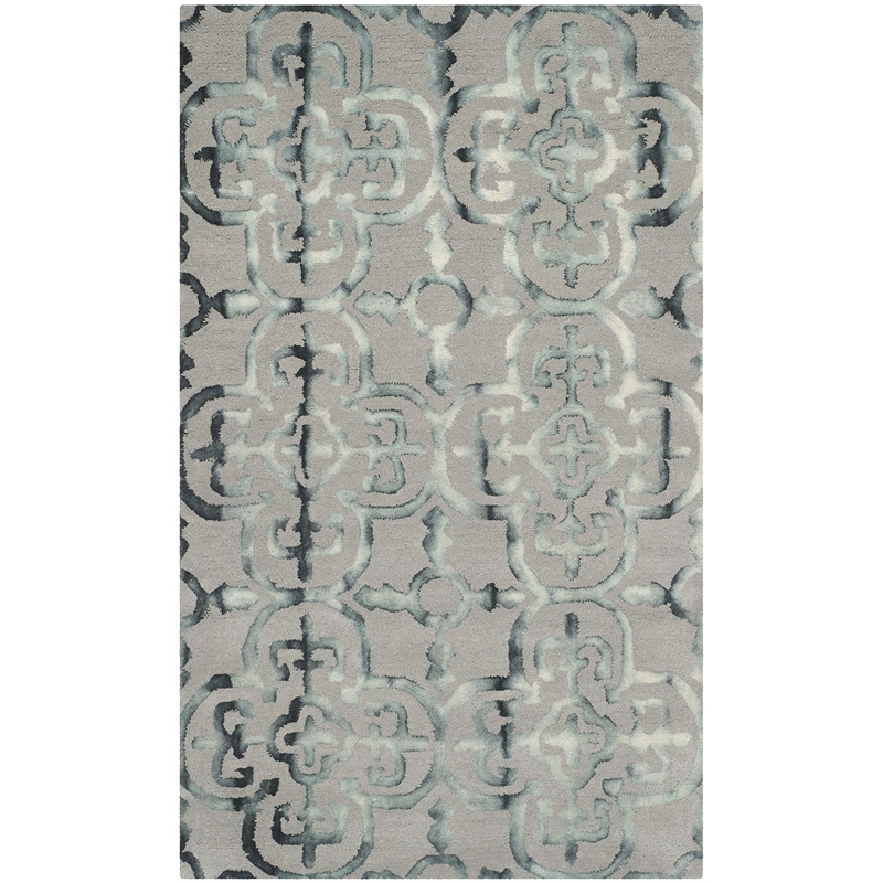 Safavieh Dip Dyed Grey Contemporary Rug - 4' x 6'