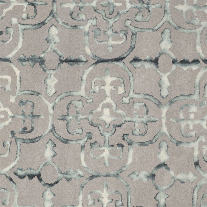 Safavieh Dip Dyed Grey Contemporary Rug - Round 7'