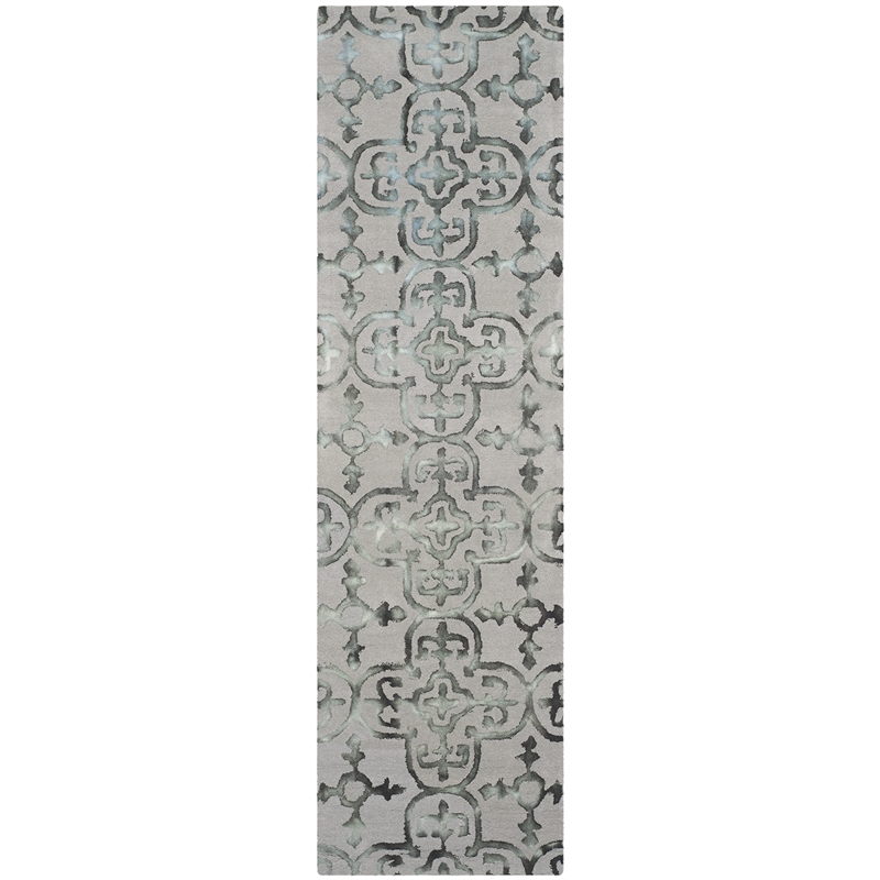Safavieh Dip Dyed Grey Contemporary Rug - Runner 2'3