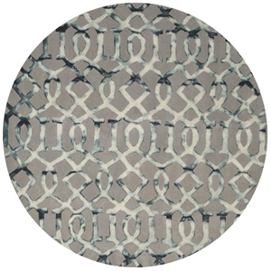 Safavieh Dip Dyed Grey Contemporary Rug - Round 7'