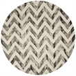 Safavieh Dip Dyed Ivory Contemporary Rug - Round 7'