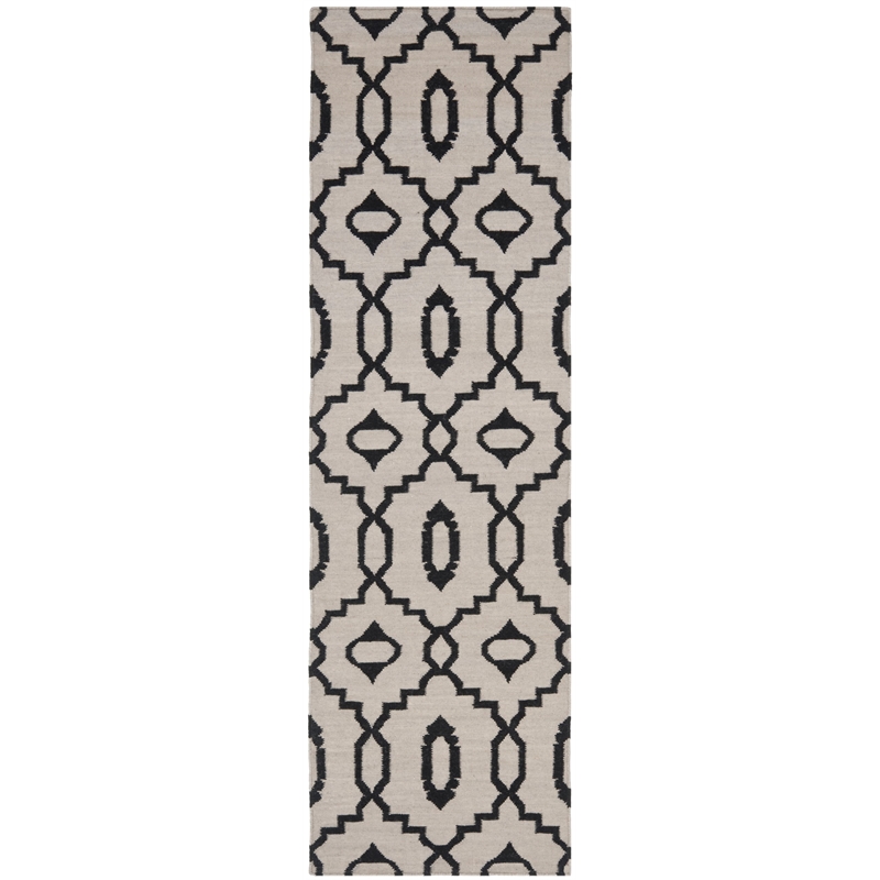Safavieh Dhurries Ivory Contemporary Rug - Runner 2'6