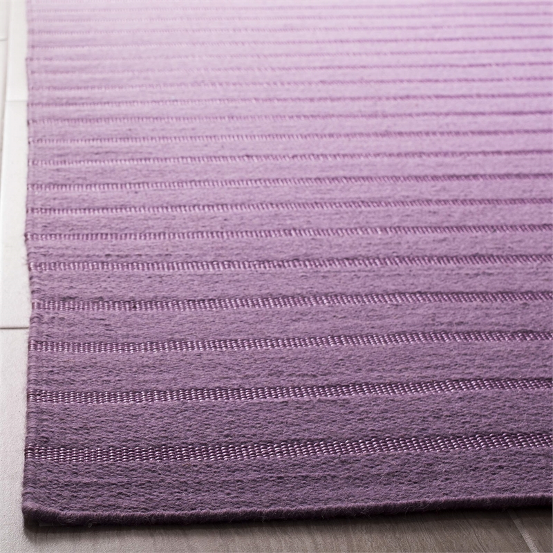 Safavieh Dhurries Lavander Contemporary Rug - Runner 2'6
