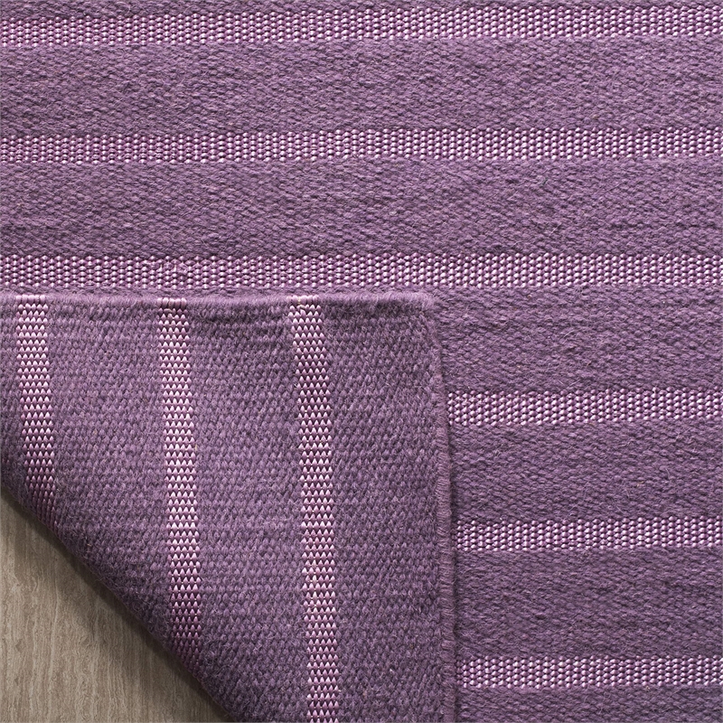 Safavieh Dhurries Lavander Contemporary Rug - Runner 2'6