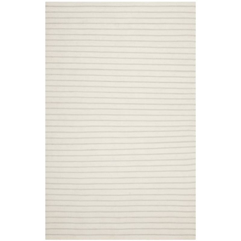 Safavieh Dhurries White Contemporary Rug - 6' x 9'