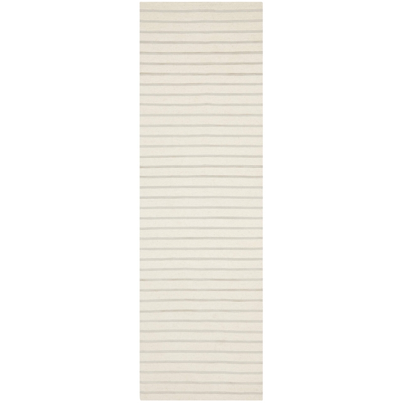 Safavieh Dhurries White Contemporary Rug - Runner 2'6