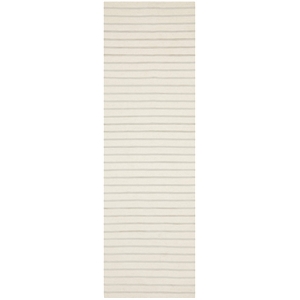 Safavieh Dhurries White Contemporary Rug - Runner 2'6&quot x 6'