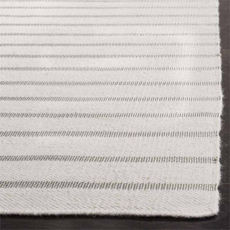 Safavieh Dhurries White Contemporary Rug - Runner 2'6