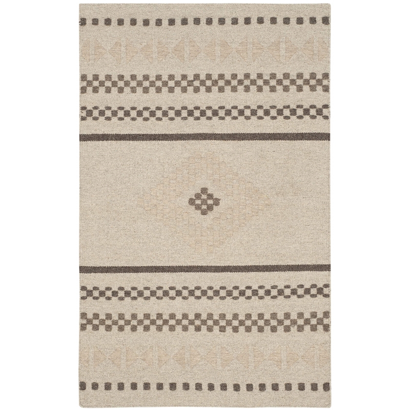 Safavieh Dhurries Natural Contemporary Rug - 3' x 5'