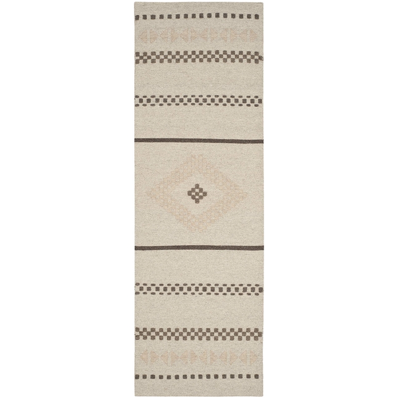 Safavieh Dhurries Natural Contemporary Rug - Runner 2'6