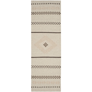 Safavieh Dhurries Natural Contemporary Rug - Runner 2'6&quot x 8'