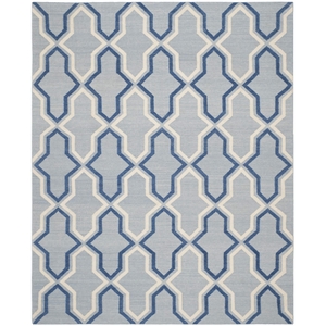 Safavieh Dhurries Light Blue Contemporary Rug - 8' x 10'