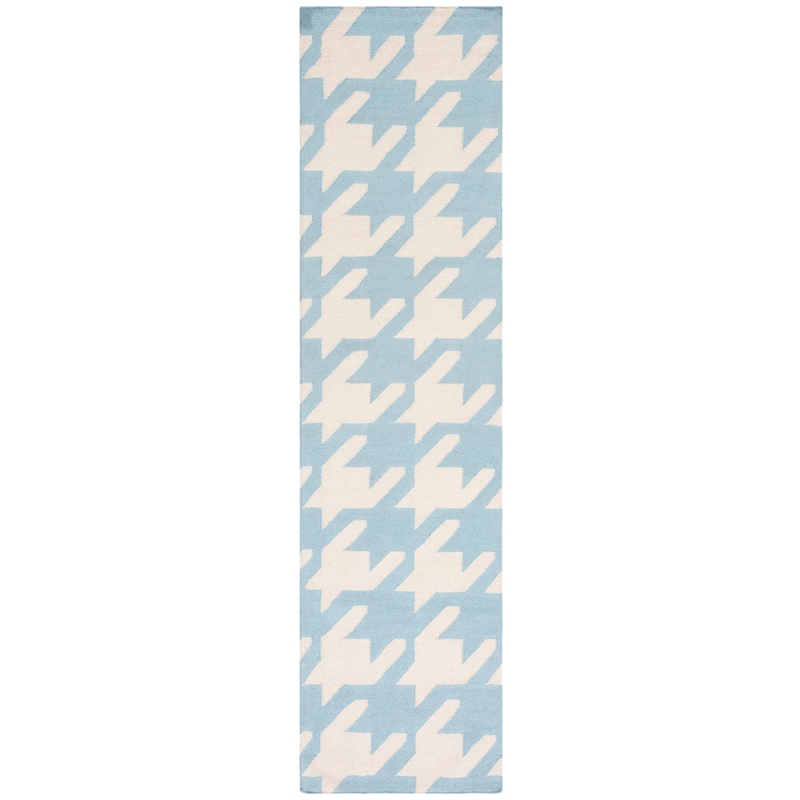 Safavieh Dhurries Black Contemporary Rug - Runner 2'6
