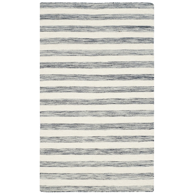 Safavieh Dhurries Grey Contemporary Rug - 3' x 5'