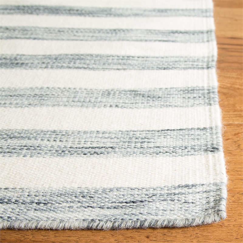 Safavieh Dhurries Grey Contemporary Rug - Runner 2'6