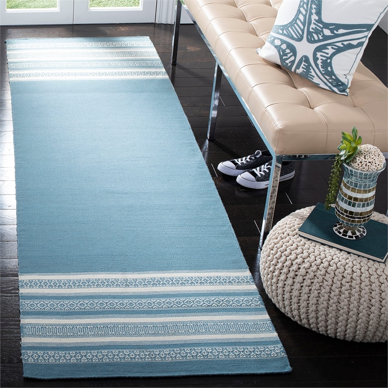 Safavieh Dhurries Light Brown Contemporary Rug - 8' x 10'