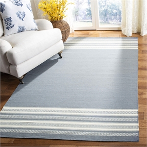 Safavieh Dhurries Grey Contemporary Rug - 4' x 6'