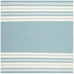 Safavieh Dhurries Turquoise Contemporary Rug - Square 6'