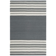 Safavieh Dhurries Dark Grey Contemporary Rug - 4' x 6'
