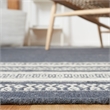 Safavieh Dhurries Dark Grey Contemporary Rug - 5' x 8'