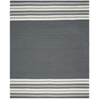 Safavieh Dhurries Dark Grey Contemporary Rug - 8' x 10'