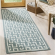 Safavieh Dhurries Seafoam Contemporary Rug - Runner 2'6
