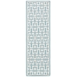 Safavieh Dhurries Seafoam Contemporary Rug - Runner 2'6