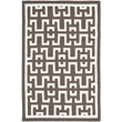Safavieh Dhurries Chocolate Contemporary Rug - 4' x 6'