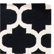 Safavieh Dhurries Black Contemporary Rug - 2'6