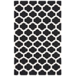 Safavieh Dhurries Black Contemporary Rug - 4' x 6'