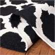Safavieh Dhurries Black Contemporary Rug - 6' x 9'