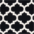 Safavieh Dhurries Black Contemporary Rug - 6' x 9'