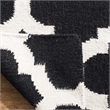 Safavieh Dhurries Black Contemporary Rug - 6' x 9'