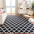 Safavieh Dhurries Black Contemporary Rug - 8' x 10'