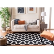 Safavieh Dhurries Black Contemporary Rug - 8' x 10'