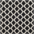 Safavieh Dhurries Black Contemporary Rug - Square 6'