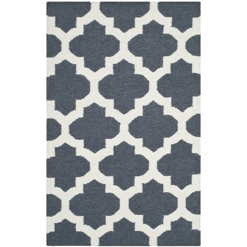 Safavieh Dhurries Blue Contemporary Rug - Runner 2'6