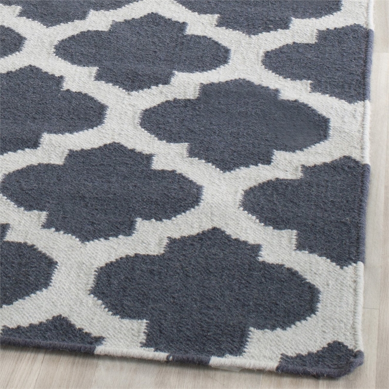 Safavieh Dhurries Blue Contemporary Rug - Runner 2'6