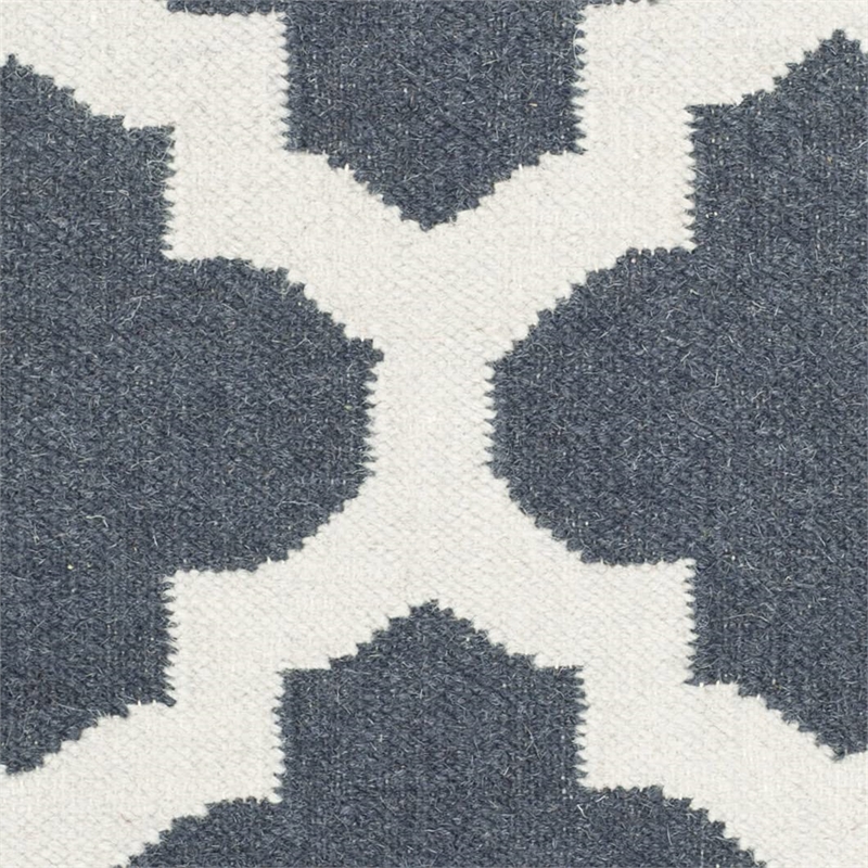 Safavieh Dhurries Blue Contemporary Rug - Runner 2'6