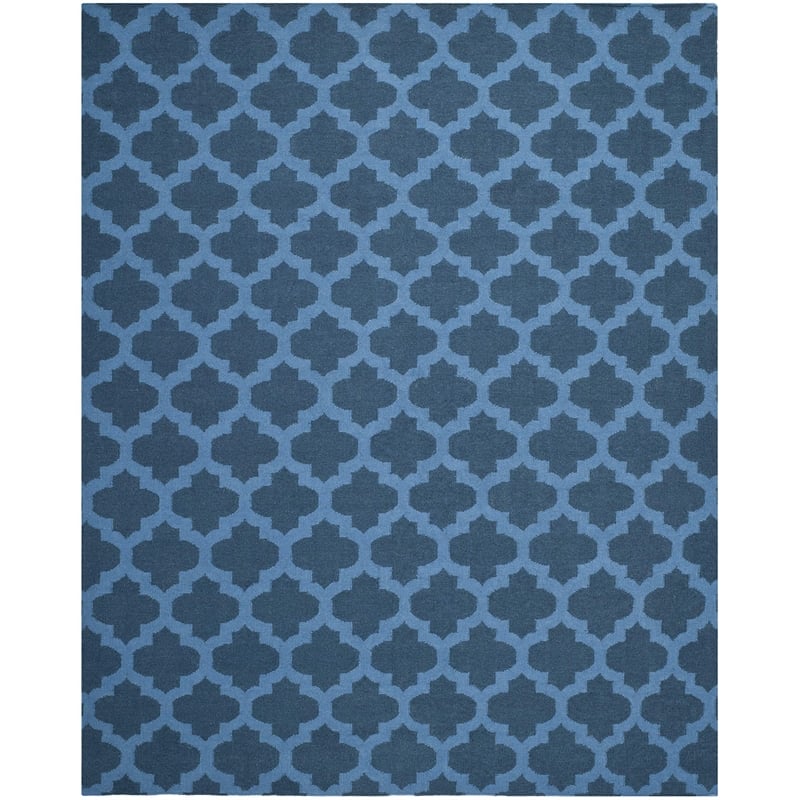 Safavieh Dhurries Ink Contemporary Rug - 8' x 10'