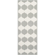 Safavieh Dhurries Grey Contemporary Rug - Runner 2'6