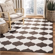 Safavieh Dhurries Brown Contemporary Rug - 4' x 6'