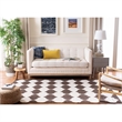 Safavieh Dhurries Brown Contemporary Rug - 4' x 6'