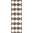Safavieh Dhurries Brown Contemporary Rug - Runner 2'6