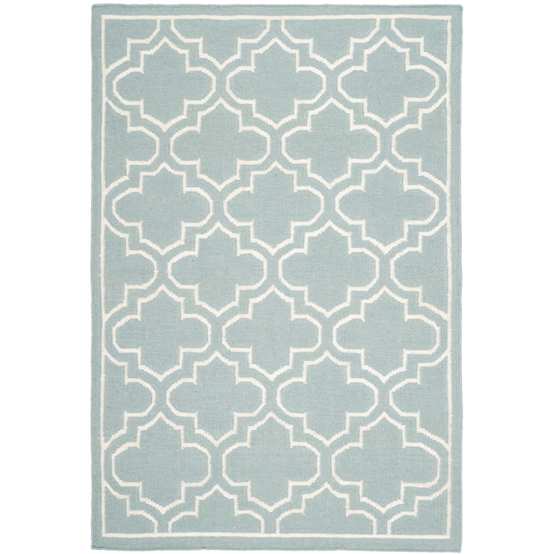 Safavieh Dhurries Blue Contemporary Rug - 4' x 6'